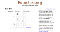 Desktop Screenshot of futoshiki.org