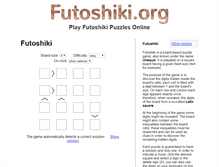 Tablet Screenshot of futoshiki.org